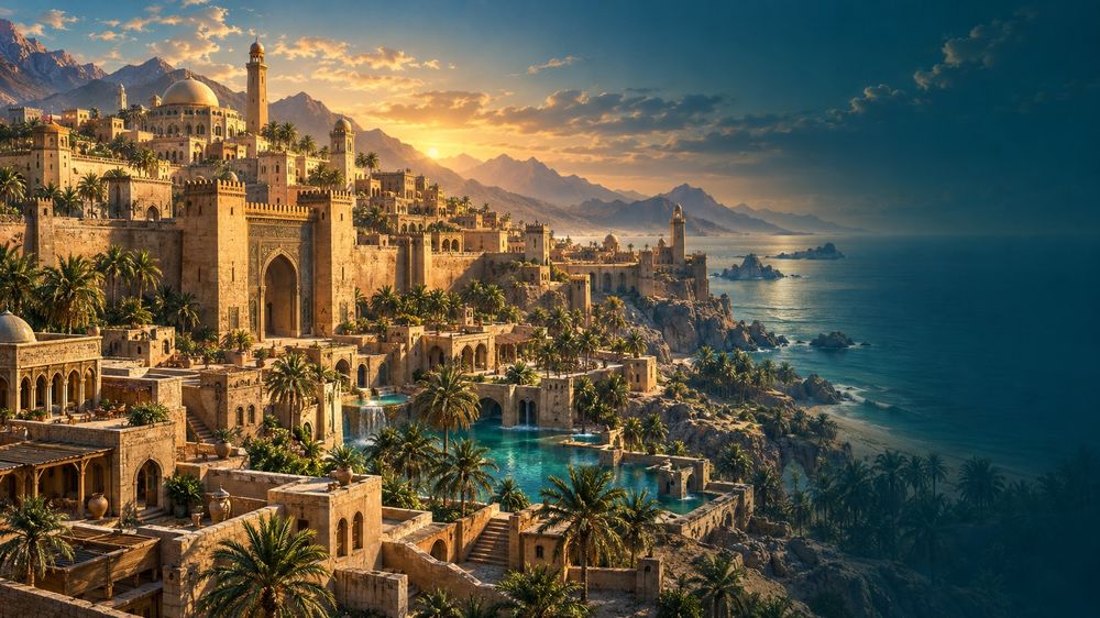 ديرة — قرية عربية بين النخيل والأسوار